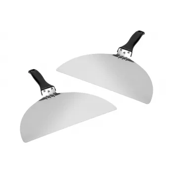 Extralink Home Edelstahl Pizzaschaufel-Set (2 Stück) – 30x30 cm, hitzebeständig bis 250°C