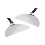 Extralink Home Edelstahl Pizzaschaufel-Set (2 Stück) – 30x30 cm, hitzebeständig bis 250°C