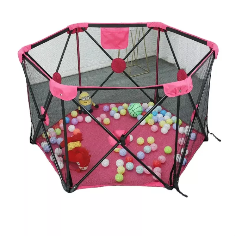 Extralink Kinder-Laufstall und Bällebad - Faltbares Trockenbecken für Kinder, 120x68cm, Grau