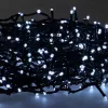 Extralink LED-Lichterkette 200 LEDs Kaltweiß 10m + 3m IP44 Innen/Außen