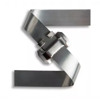 Extralink Edelstahlband 0,7 mm, zur Montage an Strommasten, 20 mm x 0,7 mm, 50 m