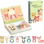 EXTRALINK TOYS Magnetic Puzzle Book Animals 68 Pieces