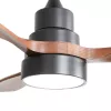 Extralink Walnut Dark 48 Smart WiFi Deckenventilator mit LED-Licht, Dark Walnut, 122cm, Tuya App, Fernbedienung, Gleichstrommotor, 6 Geschwindigkeiten, dimmbar, Alexa & Google kompatibel