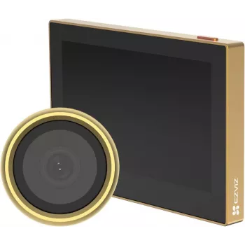 Ezviz CS-CP2 2MP Kabelloser digitaler Türspion (1080p, 4,3-Zoll-LCD, Wi-Fi, PIR, Zwei-Wege-Audio, Gold)