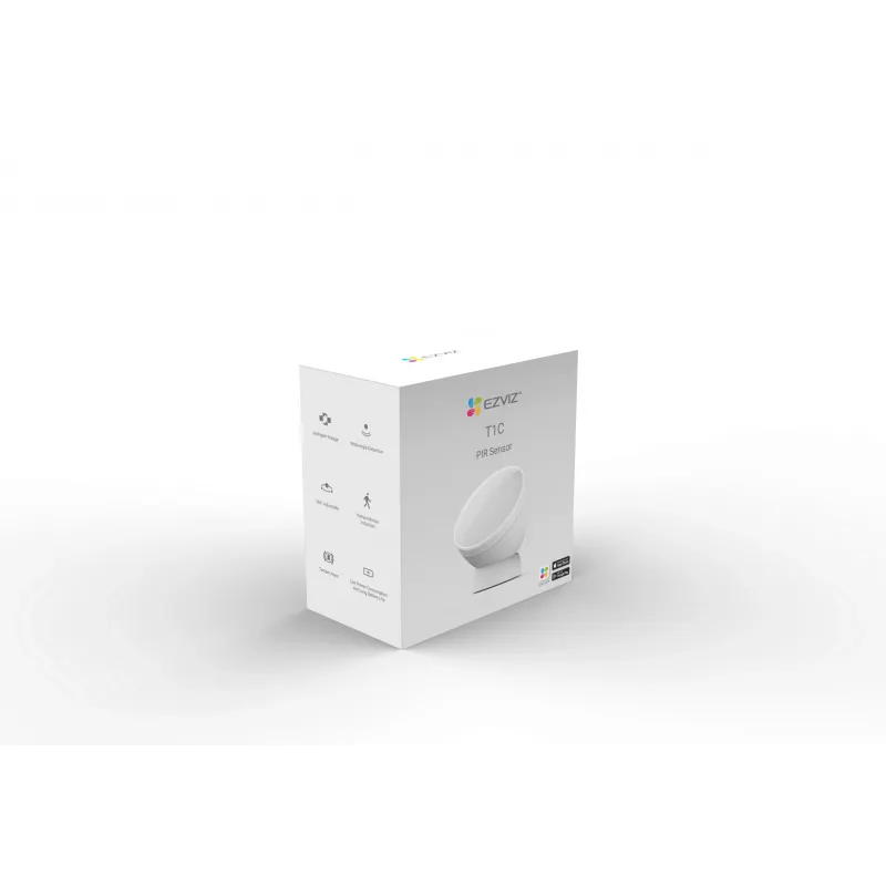 EZVIZ CS-T1C kabelloser PIR-Bewegungsmelder, Zigbee 3.0, 12m Reichweite, Weiß