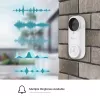 EZVIZ CSDB25MP Akku-Video-Türklingel-Set mit kabellosem Gong, 2K+ Auflösung, 176° Sichtfeld, IP65, 5200 mAh Akku, microSD bis 256GB, kompatibel mit Alexa/Google