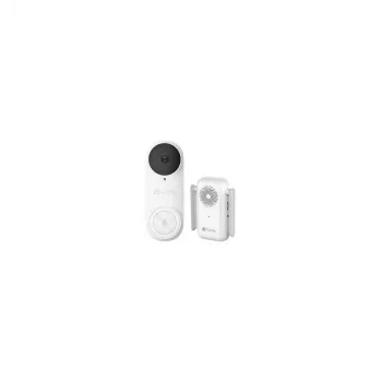 EZVIZ CSDB25MP Akku-Video-Türklingel-Set mit kabellosem Gong, 2K+ Auflösung, 176° Sichtfeld, IP65, 5200 mAh Akku, microSD bis 256GB, kompatibel mit Alexa/Google