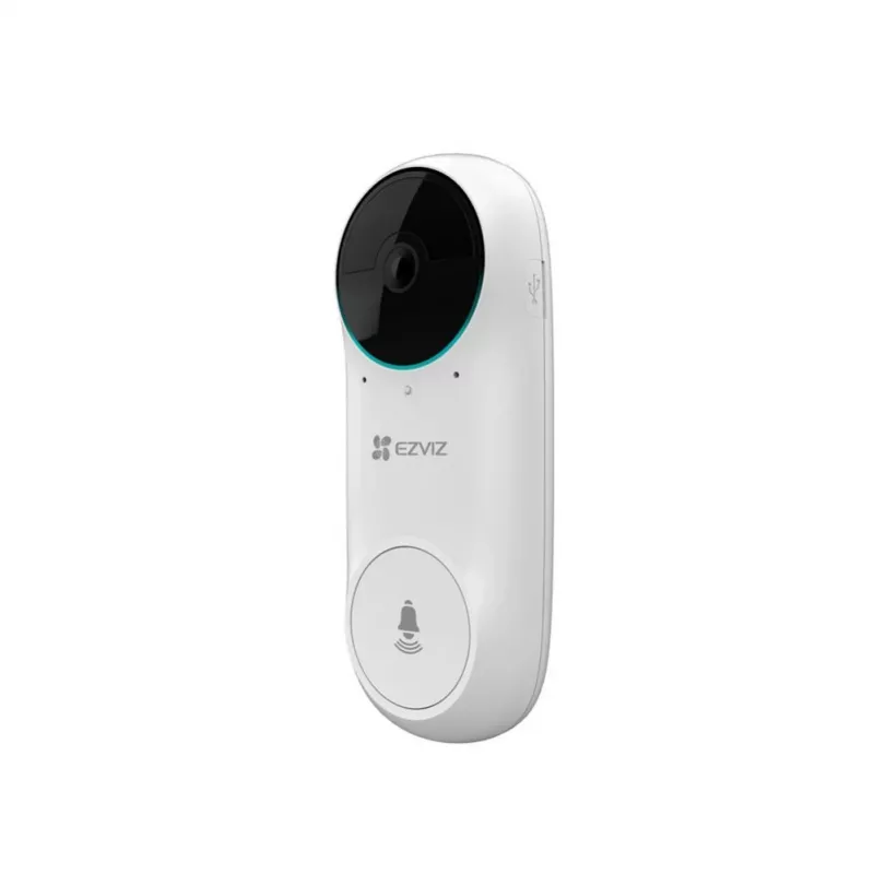 EZVIZ DB2C Kabellose Video-Türklingel 1080p Full HD, 160° Sichtfeld, Nachtsicht, Zwei-Wege-Audio, IP65, Akkubetrieben, Kompatibel mit Alexa/Google Assistant