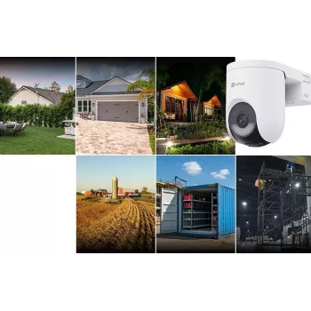 EZVIZ HB8 Lite 4G Outdoor PT Akku-Kamera (4MP, 2K+, Wi-Fi 6, 4G/LTE, KI Personen- & Fahrzeugerkennung, Farb-Nachtsicht)