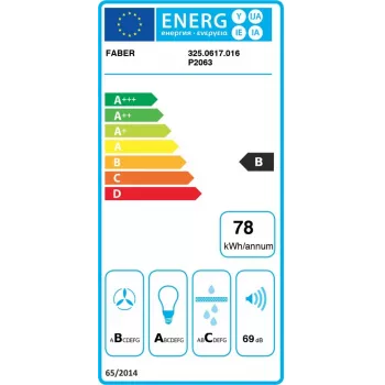 Faber Stilo Glass Smart A90 Wandhaube mit Wi-Fi-App-Steuerung, 90 cm, Edelstahl/Glas, A+ Energie, 700 m³/h