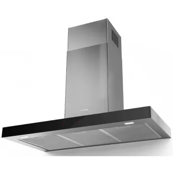 Faber Stilo Glass Smart A90 Wandhaube mit Wi-Fi-App-Steuerung, 90 cm, Edelstahl/Glas, A+ Energie, 700 m³/h