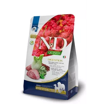 FARMINA N&D Quinoa Digestion Adult Medium Maxi Lamm Trockenfutter für Hunde - 7 kg