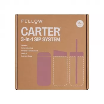 Fellow Carter Move Mug 3-in-1 473 ml Thermobecher mit 3 Deckeln Powder Pink