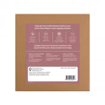Fellow Carter Move Mug 3-in-1 473 ml Thermobecher mit 3 Deckeln Powder Pink