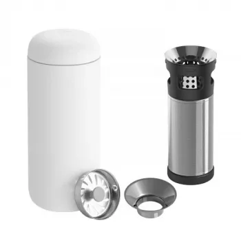 Fellow Carter Move Mug 473 ml Mattweiß mit Carter Infuser