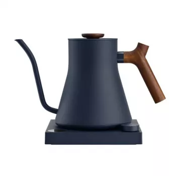 Fellow Stagg EKG PRO Elektrischer Pour-Over-Wasserkocher 0,9 l Steinblau mit Walnussgriff