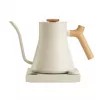 Fellow Stagg EKG PRO Elektrischer Pour-Over-Wasserkocher 900ml Sesam-Beige mit Holzgriff