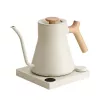 Fellow Stagg EKG PRO Elektrischer Pour-Over-Wasserkocher 900ml Sesam-Beige mit Holzgriff