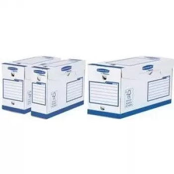 Fellowes Bankers Box Basic Heavy Duty A4+ Archivbox Blau, 100% Recyclingkarton, FSC-zertifiziert 4472902