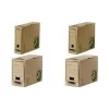 Fellowes BANKERS BOX EARTH Archivbox, Braun, 150 mm Rücken, 100 % Recyclingkarton, verschließbare Klappe, 1 Stück (4473202)
