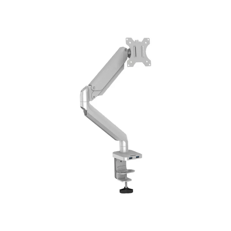 Fellowes Platinum Series Monitor Mount - Adjustable Arm - Aluminium - Silver - Screen Size up to 68.6 cm (27 inch)