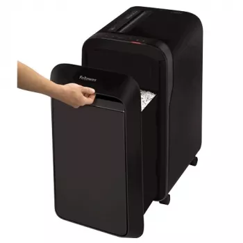 Fellowes Powershred LX221 Mikroschnitt-Aktenvernichter, 17 Blatt, P-5 Sicherheit, 30L Behälter, Schwarz 5050401