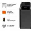 Fellowes Powershred LX221 Mikroschnitt-Aktenvernichter, 17 Blatt, P-5 Sicherheit, 30L Behälter, Schwarz 5050401