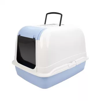 FERPLAST Katzenklo-Haus 65,5x50x47 cm Grau