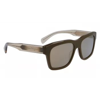 FERRAGAMO MAN SF1087S561832 Sonnenbrille Dark Havana Grau 56/18/145 mm