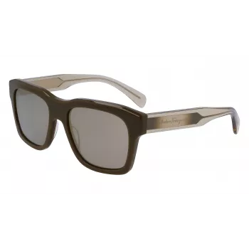 FERRAGAMO MAN SF1087S561832 Sonnenbrille Dark Havana Grau 56/18/145 mm
