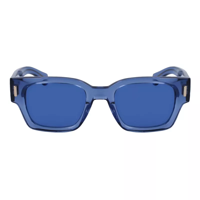 FERRAGAMO Herren-Sonnenbrille SF2010S522143 - Rechteckiger Acetatrahmen, UV400-Schutz, 52 mm Gläser