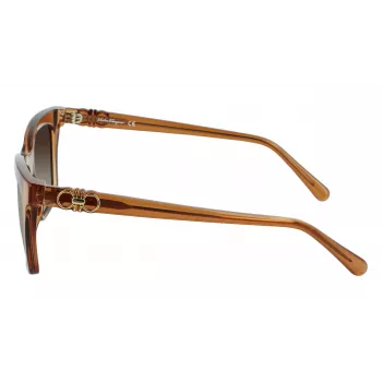 FERRAGAMO SF1027S-210 Damen-Sonnenbrille Havana Braun 55mm