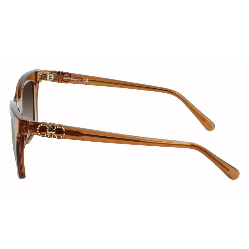 FERRAGAMO SF1027S-210 Damen-Sonnenbrille Havana Braun 55mm