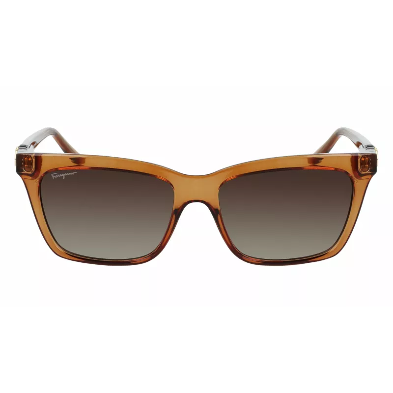 FERRAGAMO SF1027S-210 Damen-Sonnenbrille Havana Braun 55mm