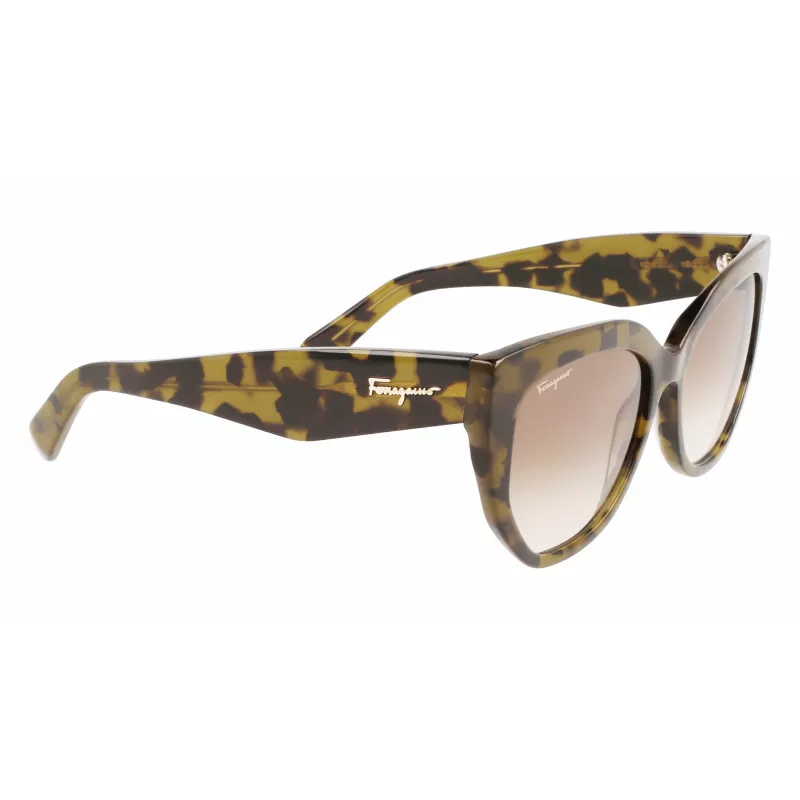 FERRAGAMO SF1061S-246 Damen-Sonnenbrille Havana Acetat Braun Verlauf 56/18/145 mm