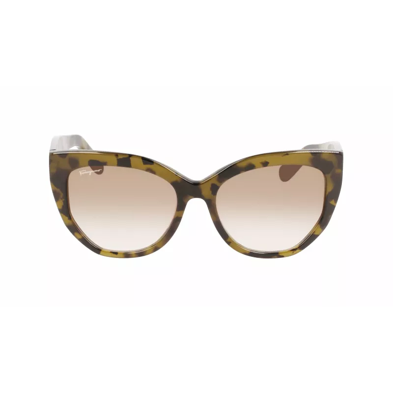 FERRAGAMO SF1061S-246 Damen-Sonnenbrille Havana Acetat Braun Verlauf 56/18/145 mm