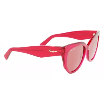 FERRAGAMO SF1061S-613 Damen Cat-Eye-Sonnenbrille Havana Braun Verlauf 56/18/145 mm