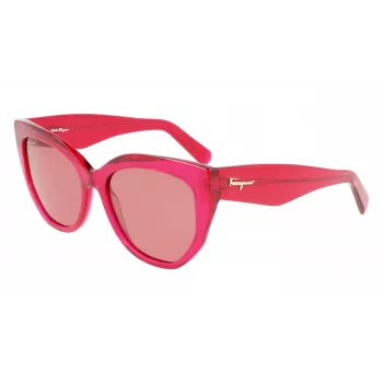 FERRAGAMO SF1061S-613 Damen Cat-Eye-Sonnenbrille Havana Braun Verlauf 56/18/145 mm