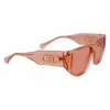 Ferragamo SF1077S-838 Unisex Sonnenbrille Pilot Shiny Rose Gold Brown Gradient 56/13/140 mm