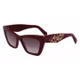 FERRAGAMO SF1081SE-603 Damen Cat-Eye-Sonnenbrille Burgunderrot Braun Verlauf 55mm