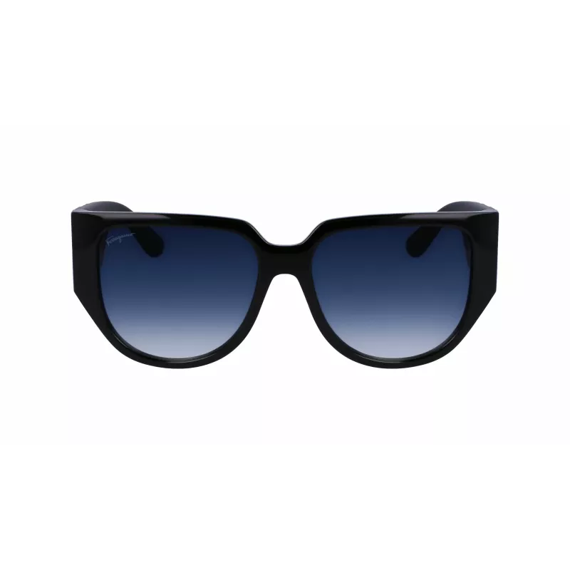 Ferragamo SF1088SE-001 Damen Sonnenbrille Butterfly Acetat Schwarz Grau 57mm
