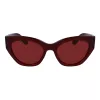 FERRAGAMO SF1107S552065 Damen eckige Acetat-Sonnenbrille Havana Brown Gradient 55/20/140 mm