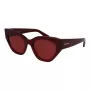 FERRAGAMO SF1107S552065 Damen eckige Acetat-Sonnenbrille Havana Brown Gradient 55/20/140 mm