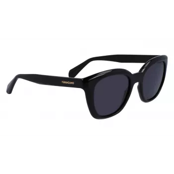 FERRAGAMO SF2000S522100 Damen-Sonnenbrille Havana Acetatrahmen Grau Verlaufsgläser 52/21/145 mm