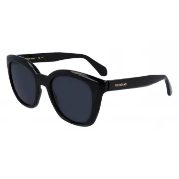 FERRAGAMO SF2000S522100 Damen-Sonnenbrille Havana Acetatrahmen Grau Verlaufsgläser 52/21/145 mm
