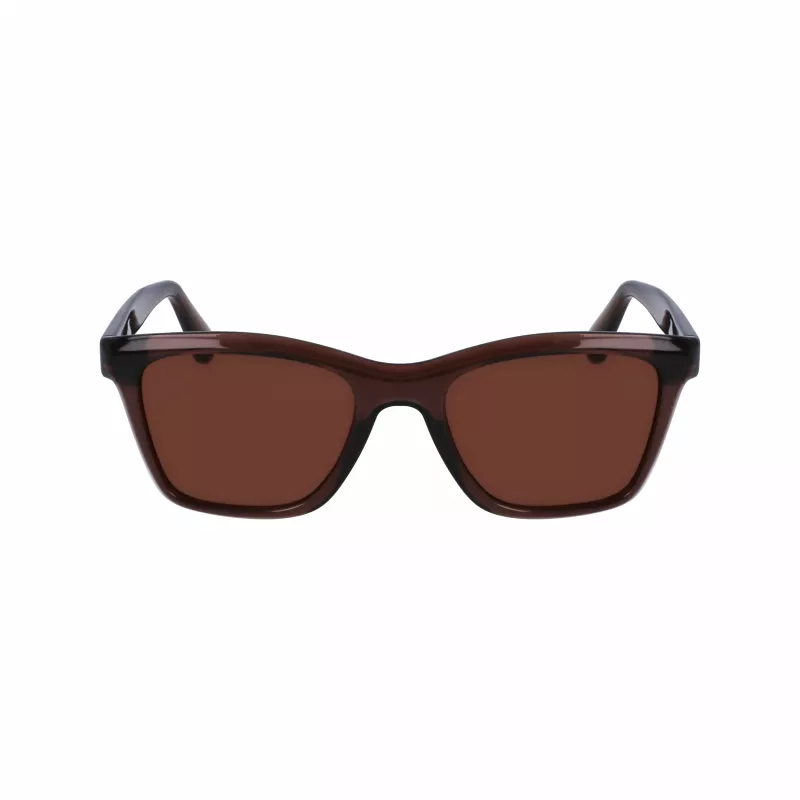FERRAGAMO SF2001S-232 Unisex Sonnenbrille Havana Braun Quadratisches Acetat-Gestell Braune Gläser 54/20/145 mm