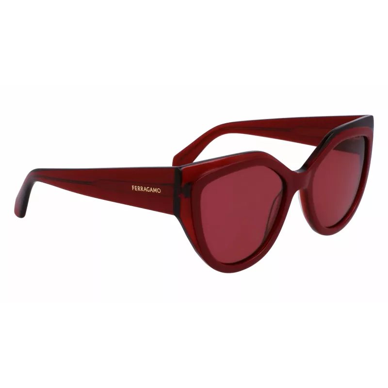 FERRAGAMO SF2004S-618 Damen Butterfly Sonnenbrille Havanna Acetat Braun Verlaufsglas 53/18/140 mm