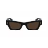FERRAGAMO SF2006S-001 Damen-Sonnenbrille Schwarz Grau 53mm