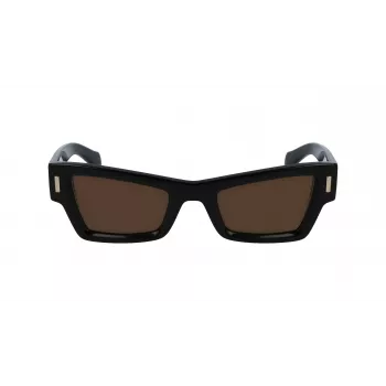 FERRAGAMO SF2006S-001 Damen-Sonnenbrille Schwarz Grau 53mm