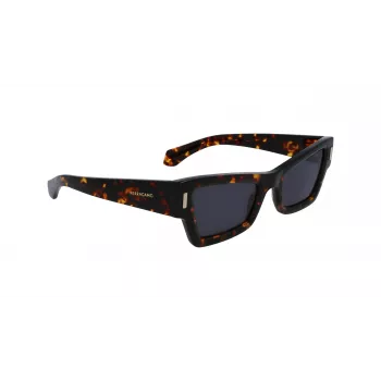 FERRAGAMO SF2006S-242 Damen-Sonnenbrille Havana Acetat Butterfly 53mm